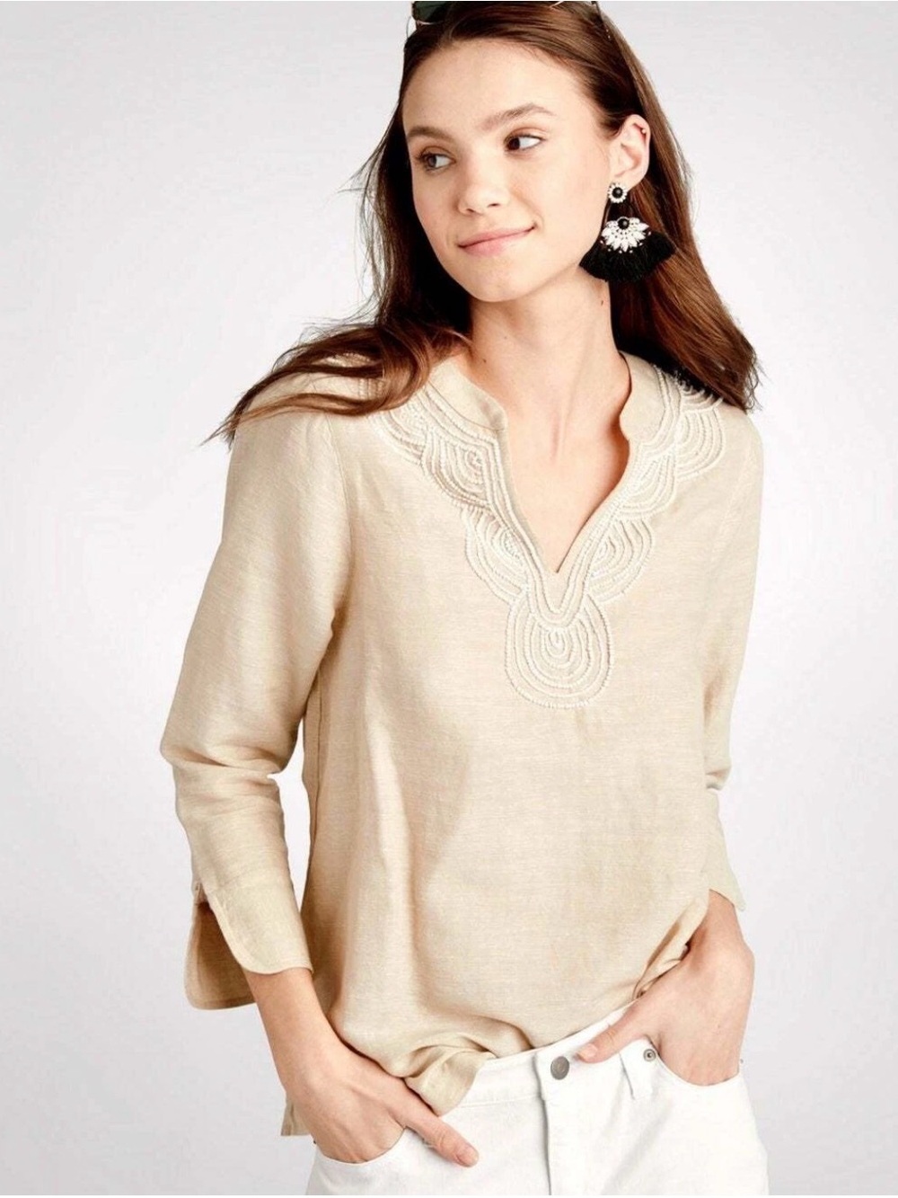 $98 MSRP Vineyard Vines Linen Tunic